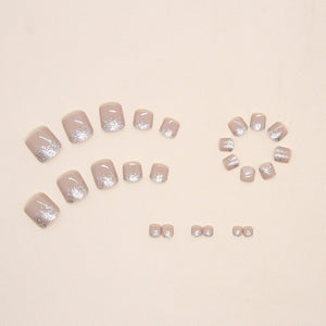 Elegant Minimalist Press-On Nail Set (24pcs) (DESIGN 7501)