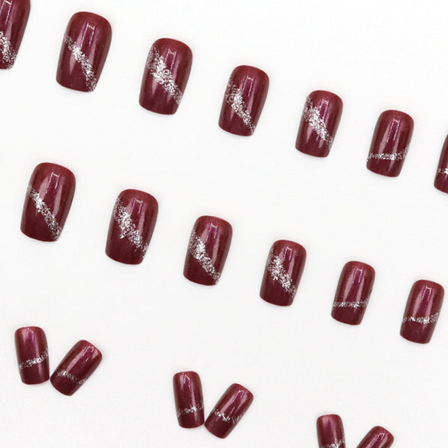 Elegant Minimalist Press-On Nail Set (24pcs) (DESIGN 7604)