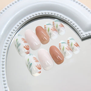 Elegant Minimalist Press-On Nail Set (24pcs) (DESIGN 7356)
