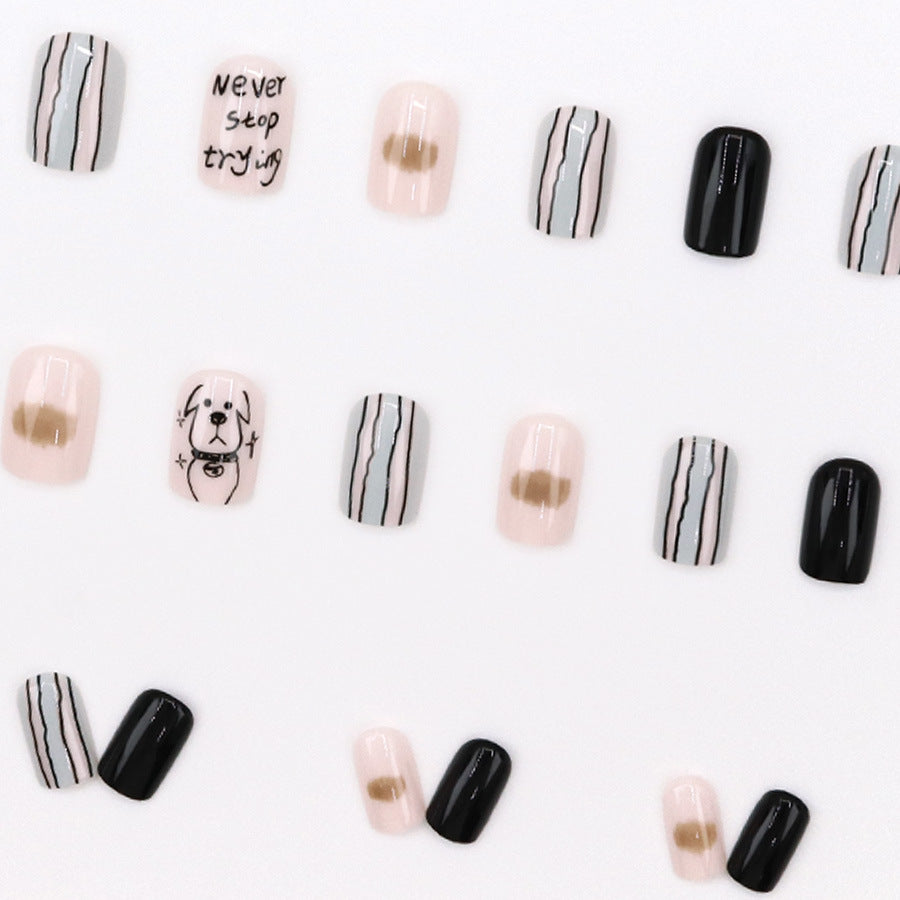 Elegant Minimalist Press-On Nail Set (24pcs) (DESIGN 7662)