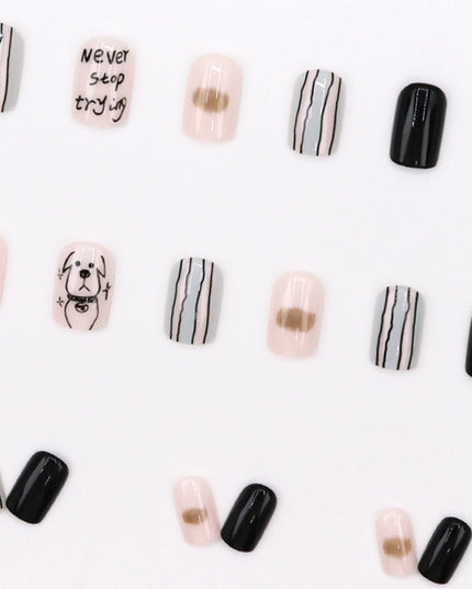 Elegant Minimalist Press-On Nail Set (24pcs) (DESIGN 7662)