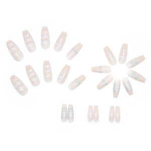 Elegant Minimalist Press-On Nail Set (24pcs) (DESIGN 7457)