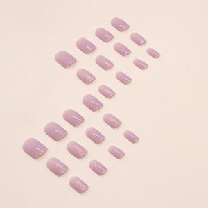 Elegant Minimalist Press-On Nail Set (24pcs) (DESIGN 7394)