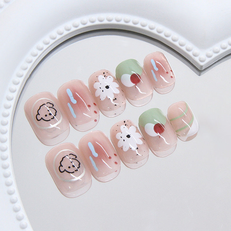 Elegant Minimalist Press-On Nail Set (24pcs) (DESIGN 7446)