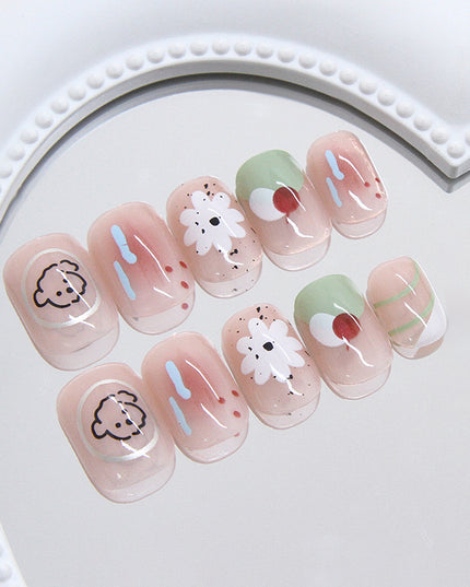 Elegant Minimalist Press-On Nail Set (24pcs) (DESIGN 7446)