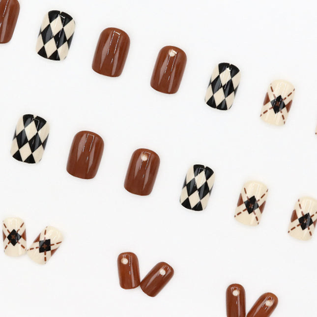 Elegant Minimalist Press-On Nail Set (24pcs) (DESIGN 7556)