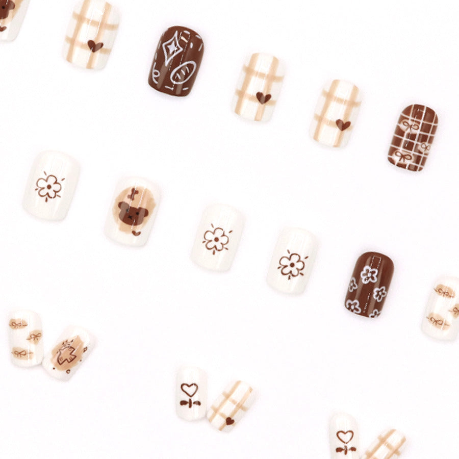 Elegant Minimalist Press-On Nail Set (24pcs) (DESIGN 7627)