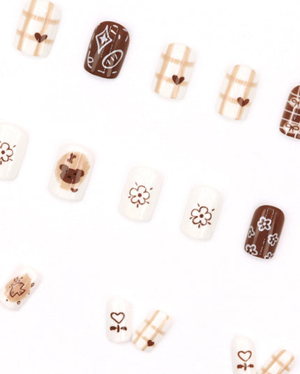 Elegant Minimalist Press-On Nail Set (24pcs) (DESIGN 7627)