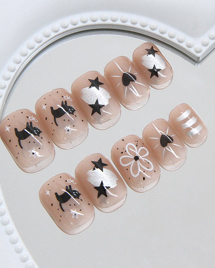 Elegant Minimalist Press-On Nail Set (24pcs) (DESIGN 7359)