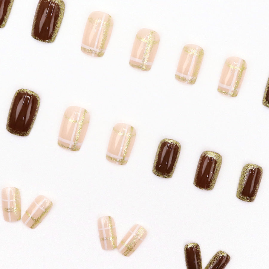 Elegant Minimalist Press-On Nail Set (24pcs) (DESIGN 7628)