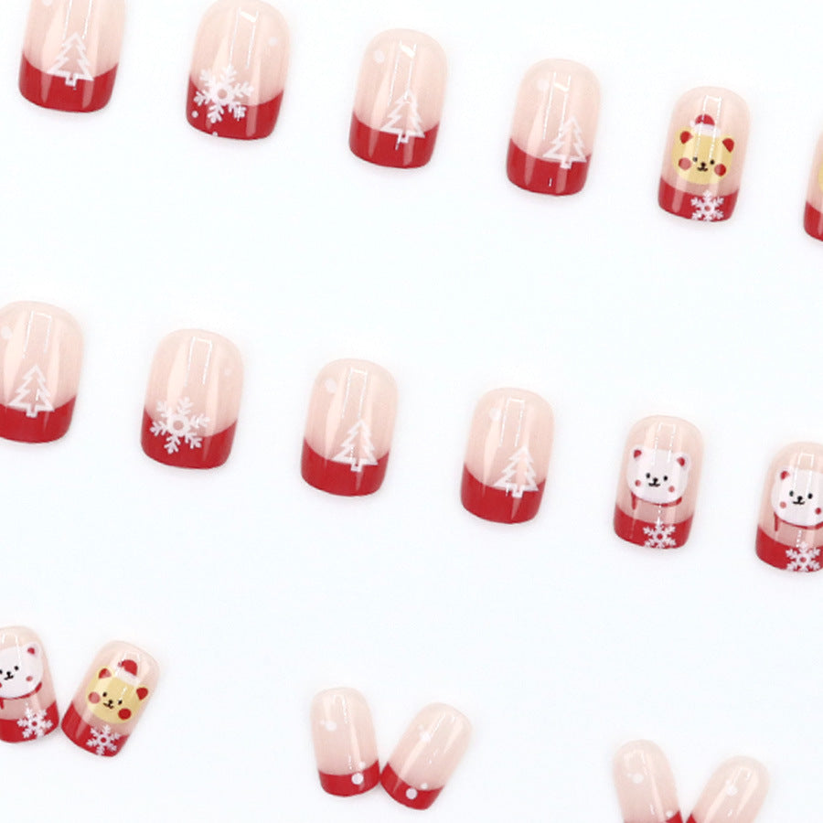 Elegant Minimalist Press-On Nail Set (24pcs) (DESIGN 7618)