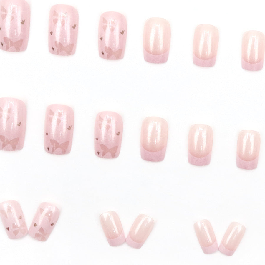 Elegant Minimalist Press-On Nail Set (24pcs) (DESIGN 7541)