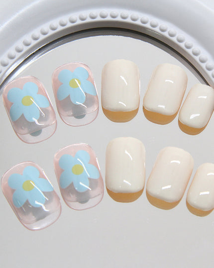 Elegant Minimalist Press-On Nail Set (24pcs) (DESIGN 7444)