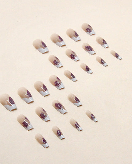 Elegant Minimalist Press-On Nail Set (24pcs) (DESIGN 7371)