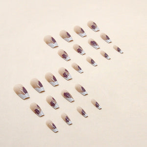 Elegant Minimalist Press-On Nail Set (24pcs) (DESIGN 7371)