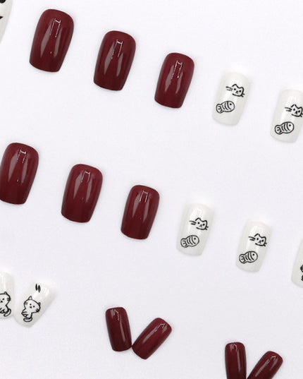 Elegant Minimalist Press-On Nail Set (24pcs) (DESIGN 7609)