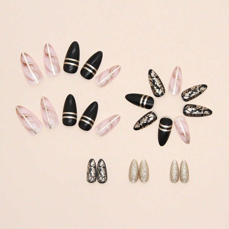 Elegant Minimalist Press-On Nail Set (24pcs) (DESIGN 7475)