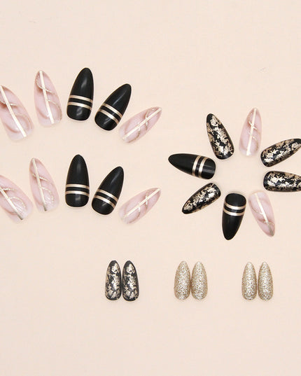 Elegant Minimalist Press-On Nail Set (24pcs) (DESIGN 7475)