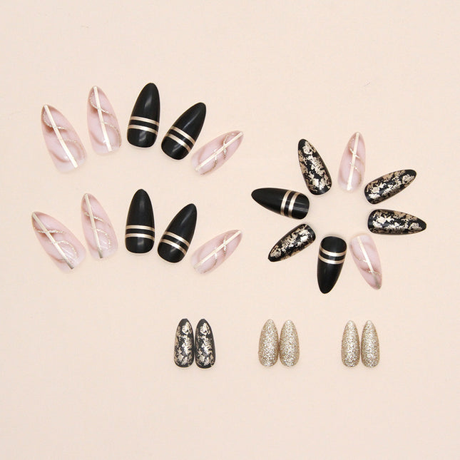 Elegant Minimalist Press-On Nail Set (24pcs) (DESIGN 7475)