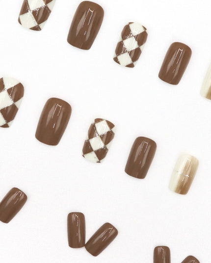 Elegant Minimalist Press-On Nail Set (24pcs) (DESIGN 7590)