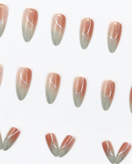 Elegant Minimalist Press-On Nail Set (24pcs) (DESIGN 7641)