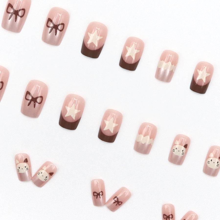 Elegant Minimalist Press-On Nail Set (24pcs) (DESIGN 7643)