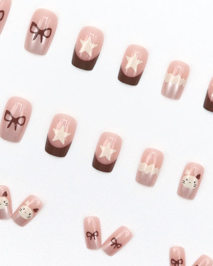 Elegant Minimalist Press-On Nail Set (24pcs) (DESIGN 7643)