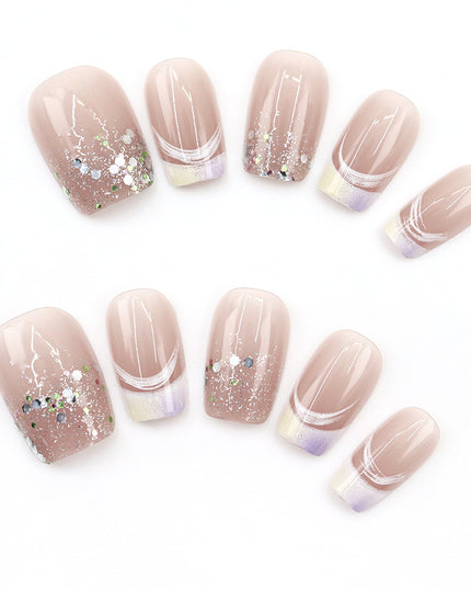 Elegant Minimalist Press-On Nail Set (24pcs) (DESIGN 7517)