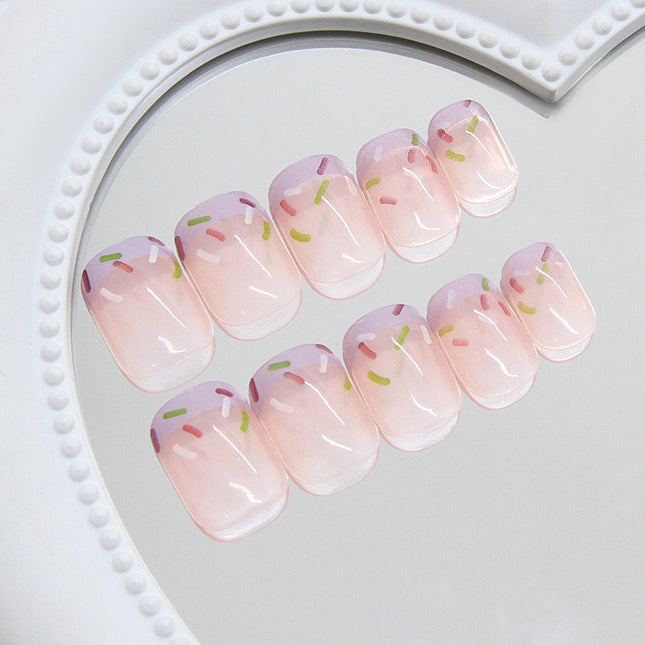 Elegant Minimalist Press-On Nail Set (24pcs) (DESIGN 7311)