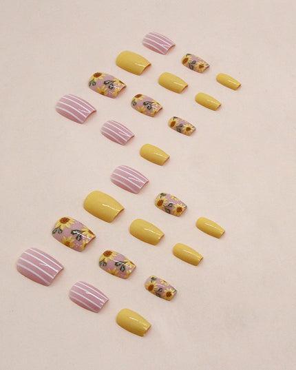 Elegant Minimalist Press-On Nail Set (24pcs) (DESIGN 7389)