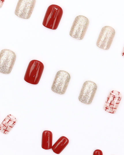 Elegant Minimalist Press-On Nail Set (24pcs) (DESIGN 7615)