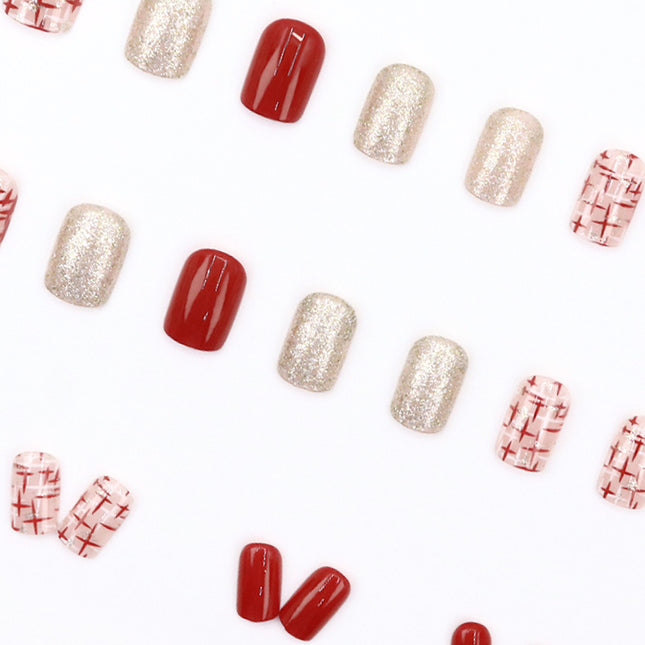 Elegant Minimalist Press-On Nail Set (24pcs) (DESIGN 7615)