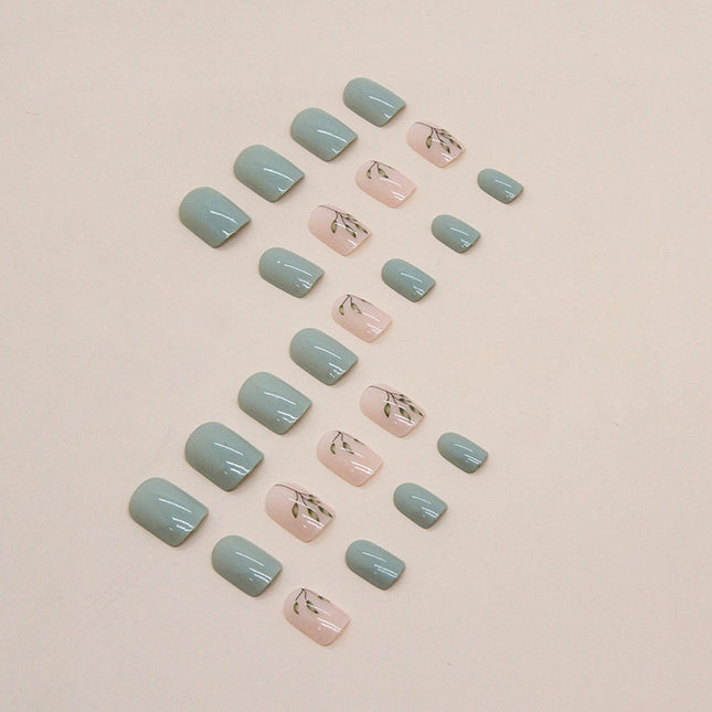 Elegant Minimalist Press-On Nail Set (24pcs) (DESIGN 7434)