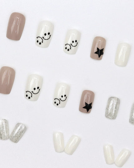 Elegant Minimalist Press-On Nail Set (24pcs) (DESIGN 7547)
