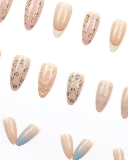 Elegant Minimalist Press-On Nail Set (24pcs) (DESIGN 7522)