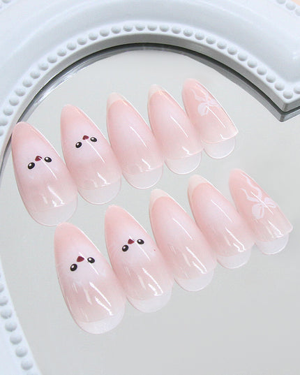 Elegant Minimalist Press-On Nail Set (24pcs) (DESIGN 7354)