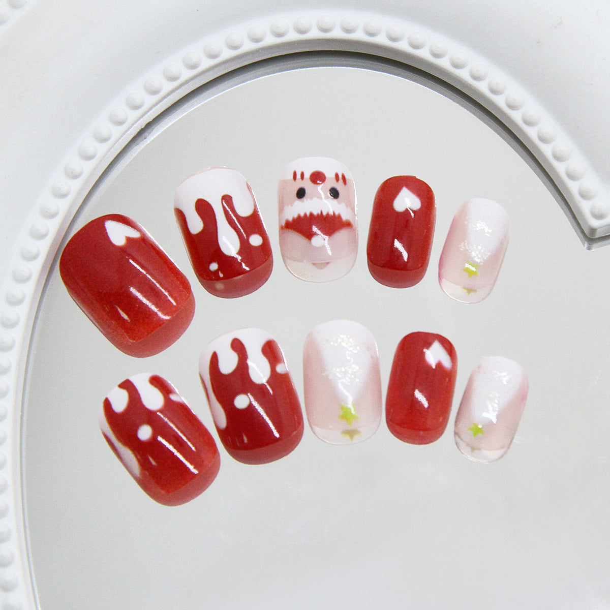Elegant Minimalist Press-On Nail Set (24pcs) (DESIGN 7403)