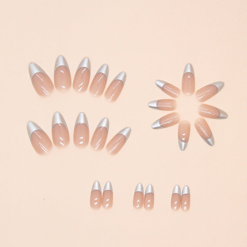Elegant Minimalist Press-On Nail Set (24pcs) (DESIGN 7386)