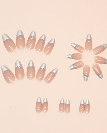 Elegant Minimalist Press-On Nail Set (24pcs) (DESIGN 7386)