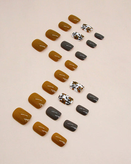 Elegant Minimalist Press-On Nail Set (24pcs) (DESIGN 7396)