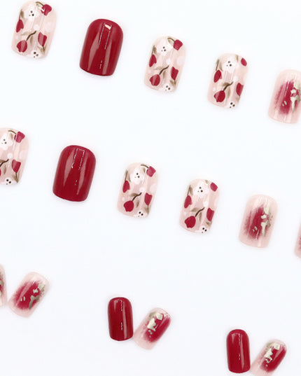 Elegant Minimalist Press-On Nail Set (24pcs) (DESIGN 7592)