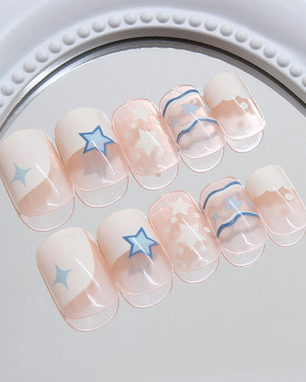 Elegant Minimalist Press-On Nail Set (24pcs) (DESIGN 7309)