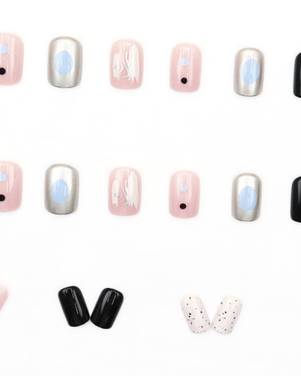 Elegant Minimalist Press-On Nail Set (24pcs) (DESIGN 7548)