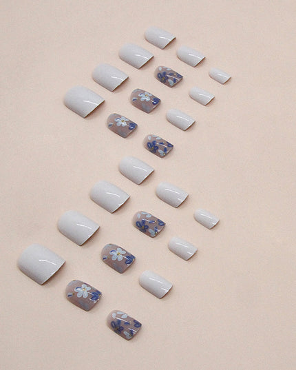 Elegant Minimalist Press-On Nail Set (24pcs) (DESIGN 7349)