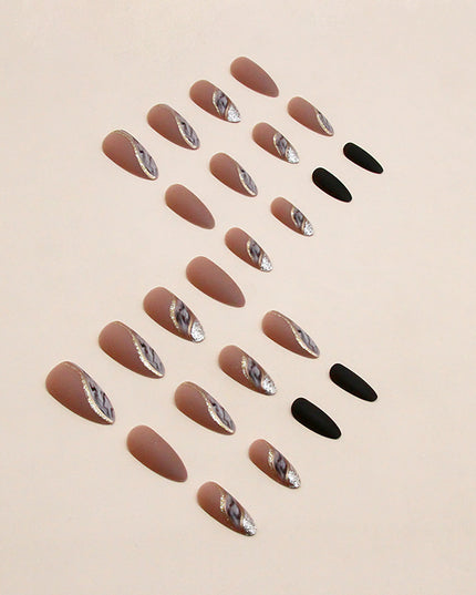 Elegant Minimalist Press-On Nail Set (24pcs) (DESIGN 7473)