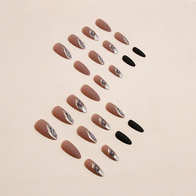 Elegant Minimalist Press-On Nail Set (24pcs) (DESIGN 7473)