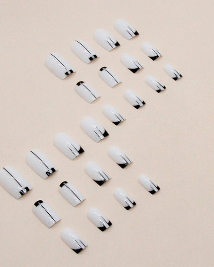 Elegant Minimalist Press-On Nail Set (24pcs) (DESIGN 7395)