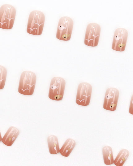 Elegant Minimalist Press-On Nail Set (24pcs) (DESIGN 7595)
