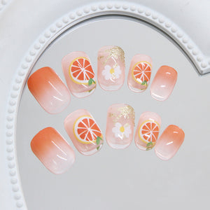 Elegant Minimalist Press-On Nail Set (24pcs) (DESIGN 7404)