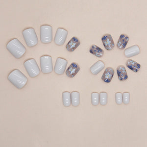 Elegant Minimalist Press-On Nail Set (24pcs) (DESIGN 7349)